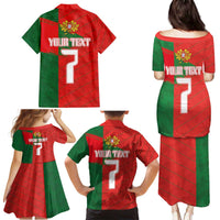 Custom Portugal Football 2024 Go Champion Family Matching Puletasi and Hawaiian Shirt - Wonder Print Shop