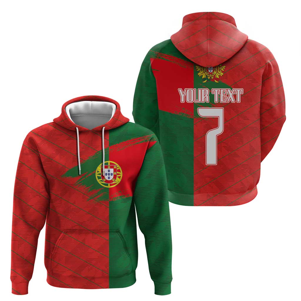 Custom Portugal Football 2024 Go Champion Hoodie - Wonder Print Shop