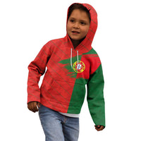 Custom Portugal Football 2024 Go Champion Kid Hoodie - Wonder Print Shop