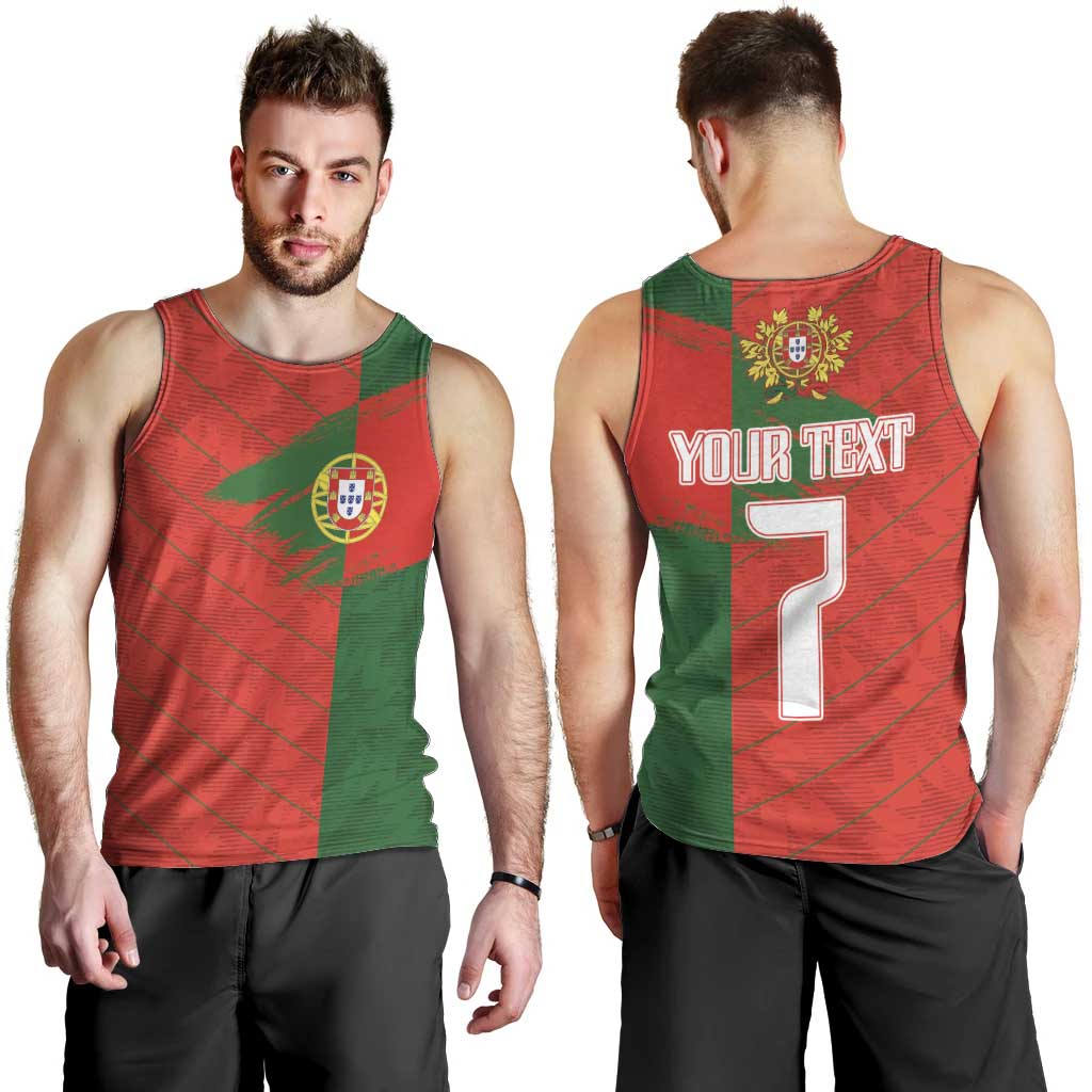Custom Portugal Football 2024 Go Champion Men Tank Top - Wonder Print Shop