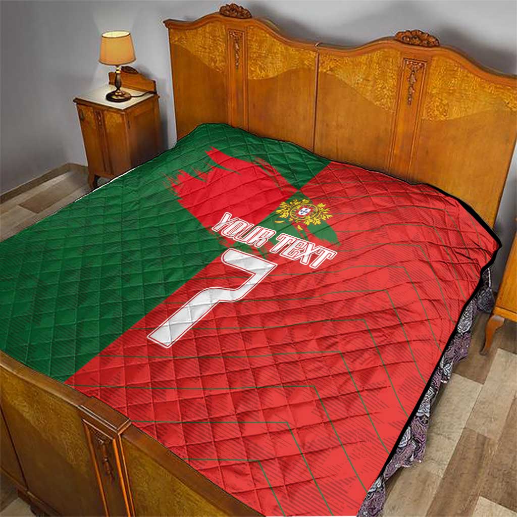 Custom Portugal Football 2024 Go Champion Quilt - Wonder Print Shop
