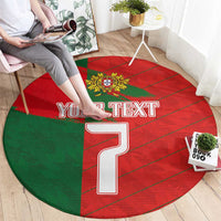 Custom Portugal Football 2024 Go Champion Round Carpet