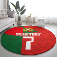 Custom Portugal Football 2024 Go Champion Round Carpet