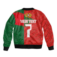 Custom Portugal Football 2024 Go Champion Sleeve Zip Bomber Jacket - Wonder Print Shop