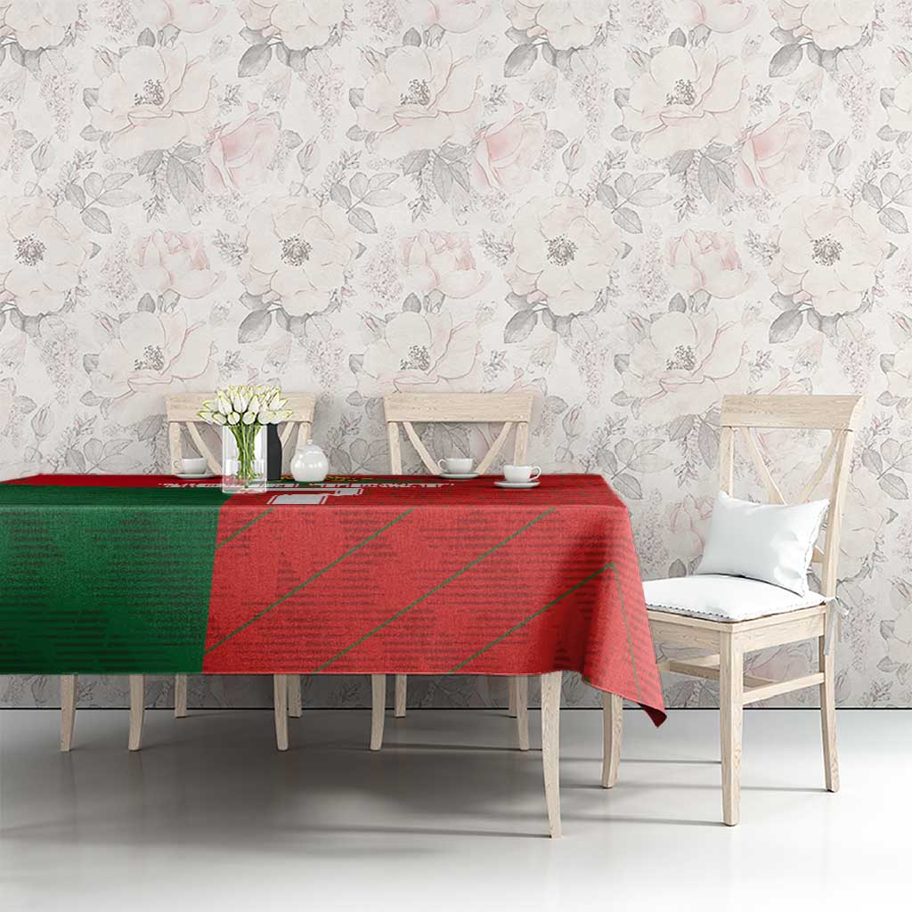 Custom Portugal Football 2024 Go Champion Tablecloth - Wonder Print Shop