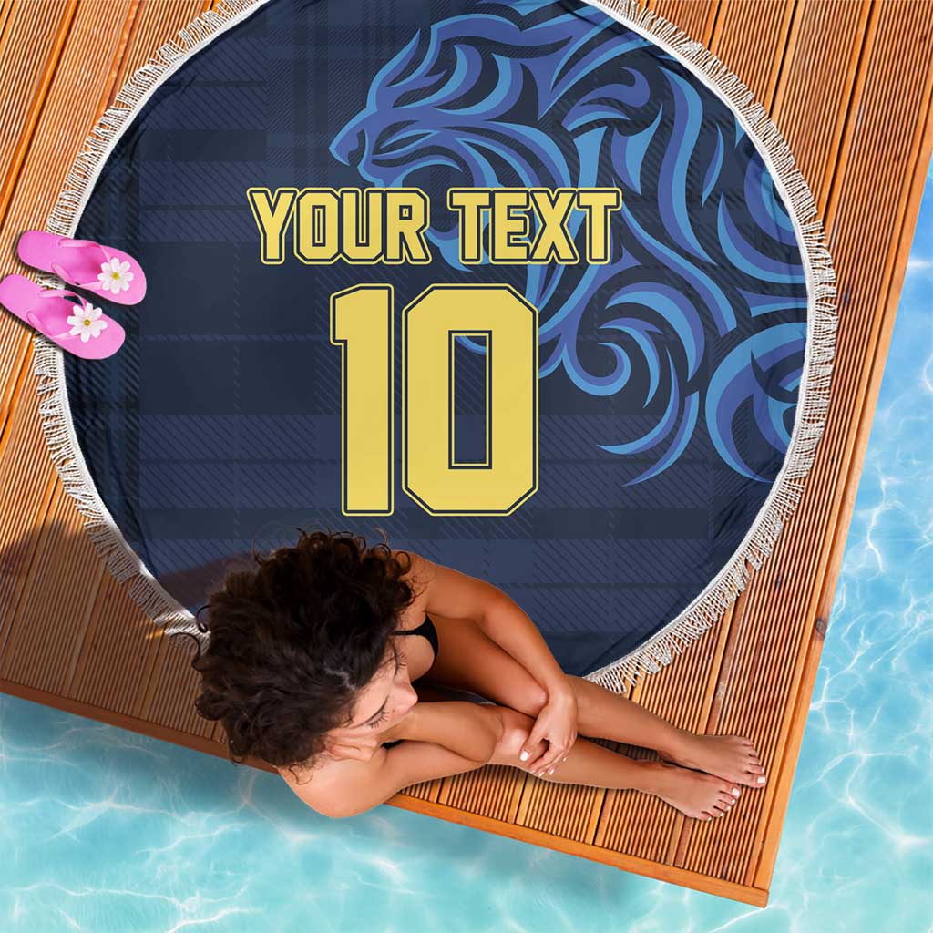 Custom Scotland Football 2024 Go Champion Beach Blanket - Wonder Print Shop