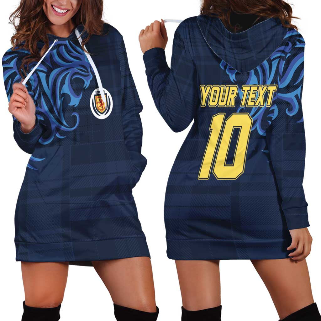 Custom Scotland Football 2024 Go Champion Hoodie Dress - Wonder Print Shop