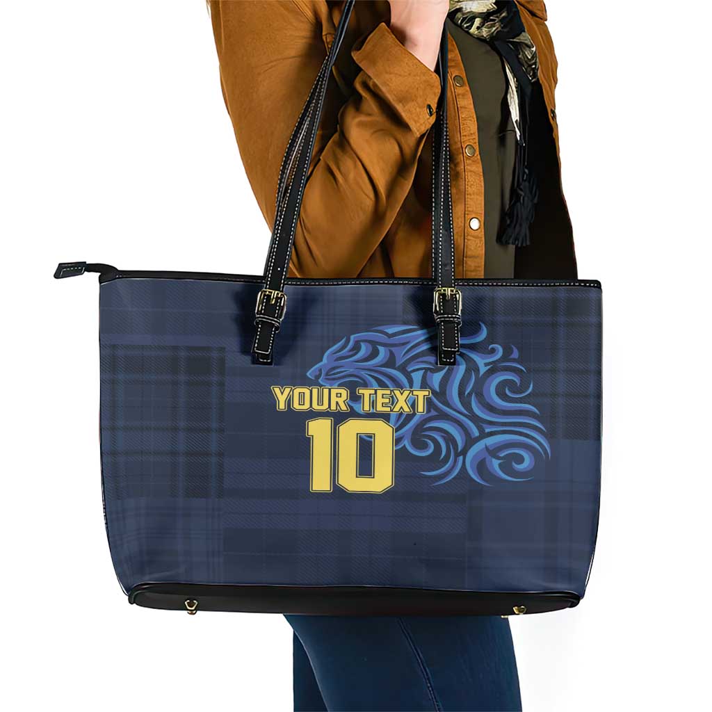 Custom Scotland Football 2024 Go Champion Leather Tote Bag - Wonder Print Shop