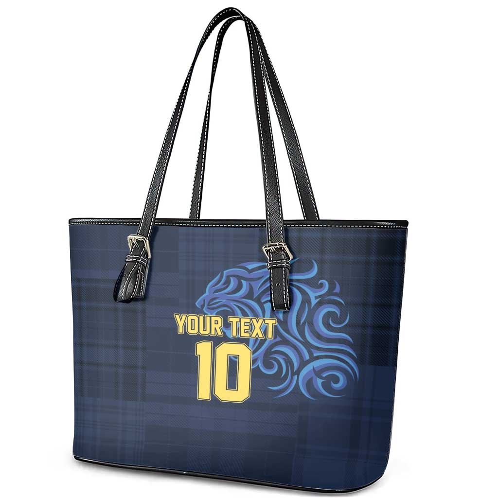 Custom Scotland Football 2024 Go Champion Leather Tote Bag - Wonder Print Shop