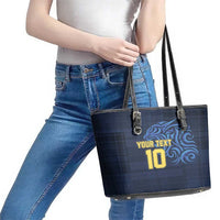 Custom Scotland Football 2024 Go Champion Leather Tote Bag - Wonder Print Shop