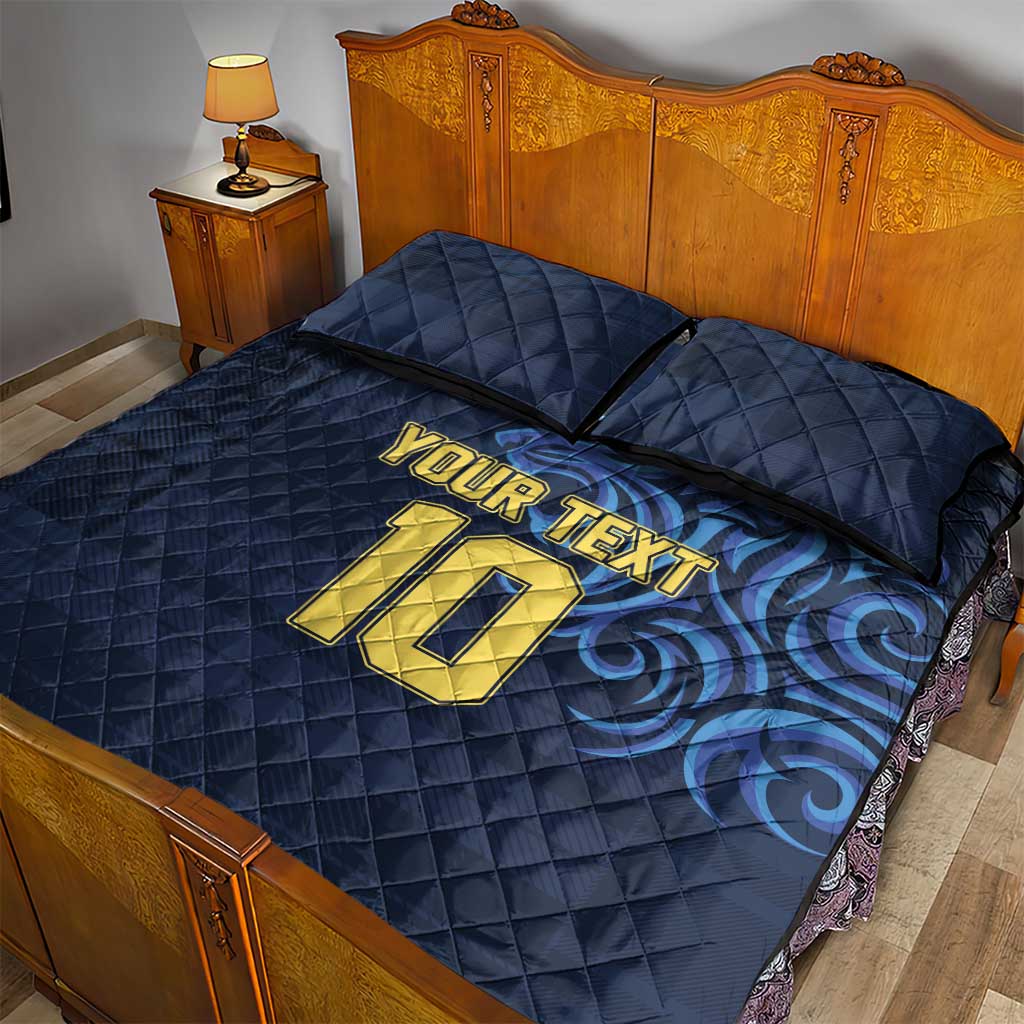 Custom Scotland Football 2024 Go Champion Quilt Bed Set - Wonder Print Shop