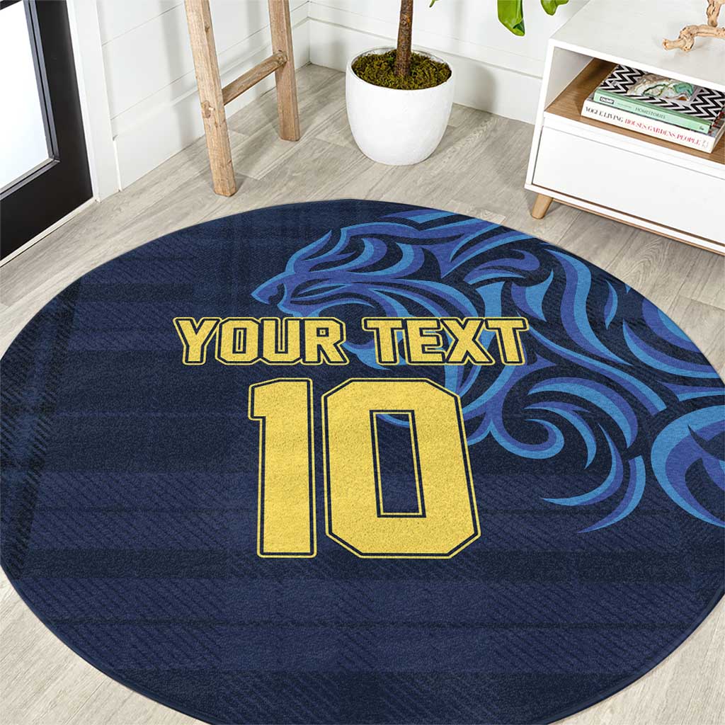 Custom Scotland Football 2024 Go Champion Round Carpet