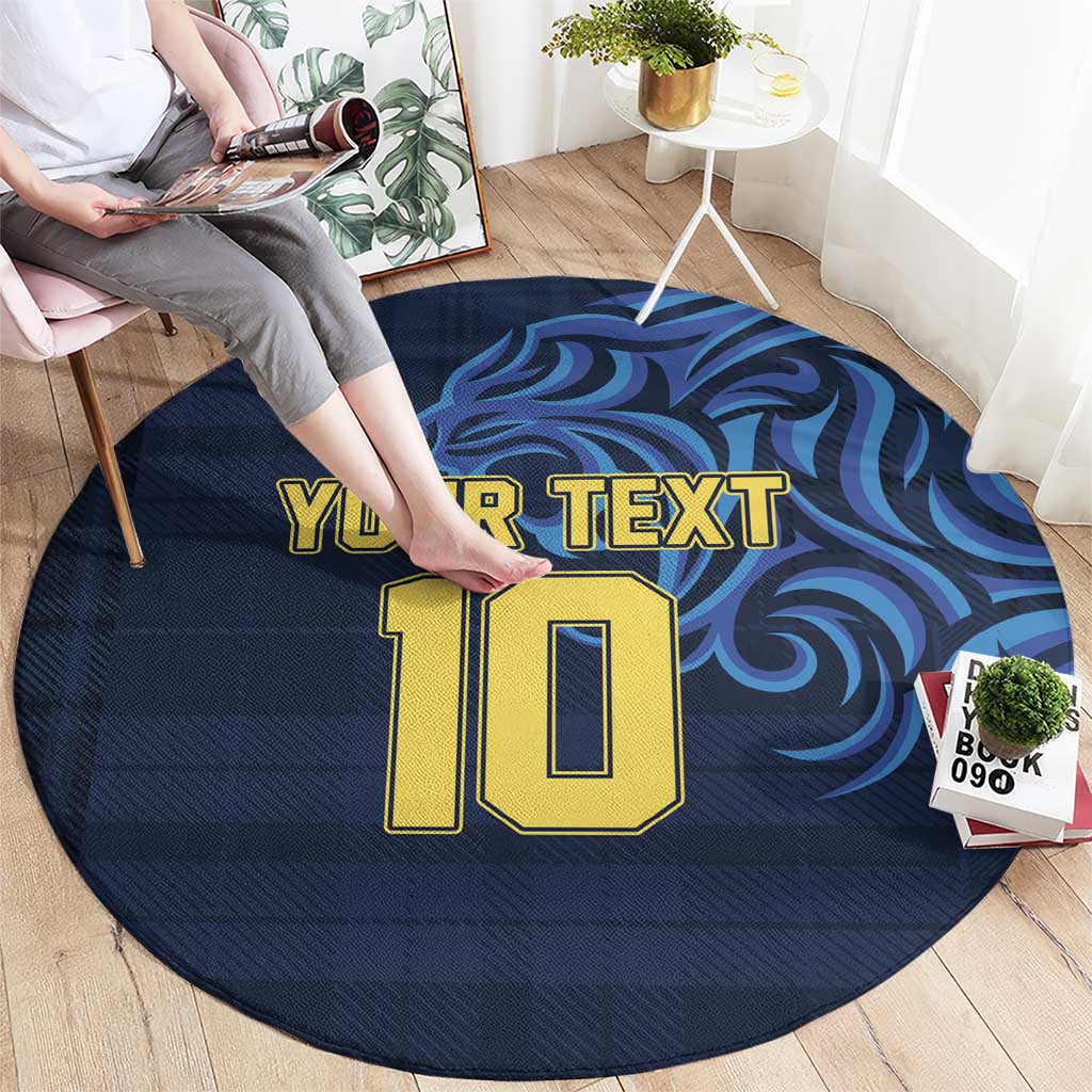 Custom Scotland Football 2024 Go Champion Round Carpet