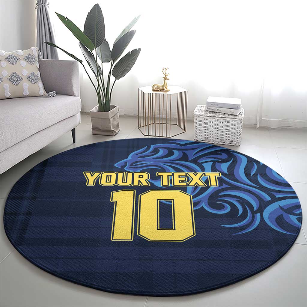 Custom Scotland Football 2024 Go Champion Round Carpet