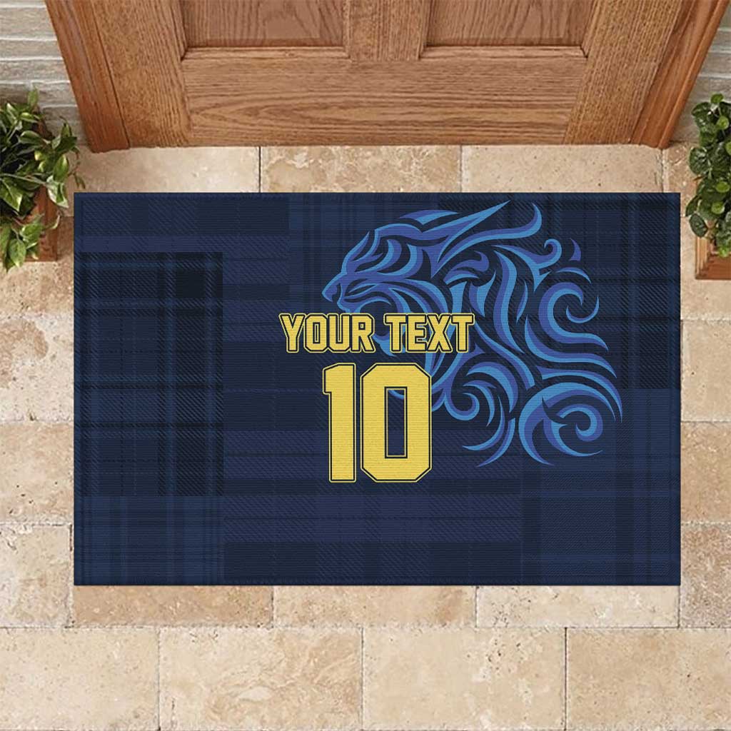 Custom Scotland Football 2024 Go Champion Rubber Doormat - Wonder Print Shop