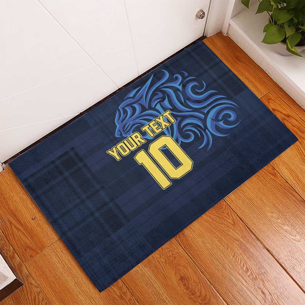 Custom Scotland Football 2024 Go Champion Rubber Doormat - Wonder Print Shop