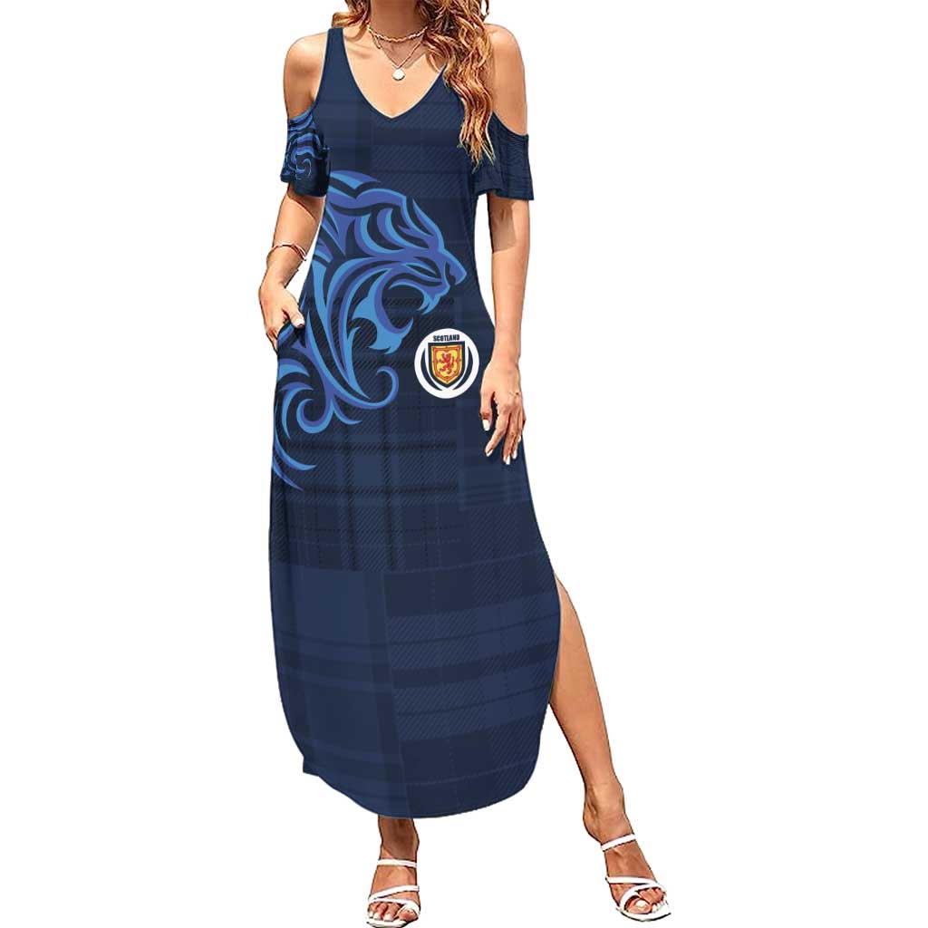 Custom Scotland Football 2024 Go Champion Summer Maxi Dress - Wonder Print Shop