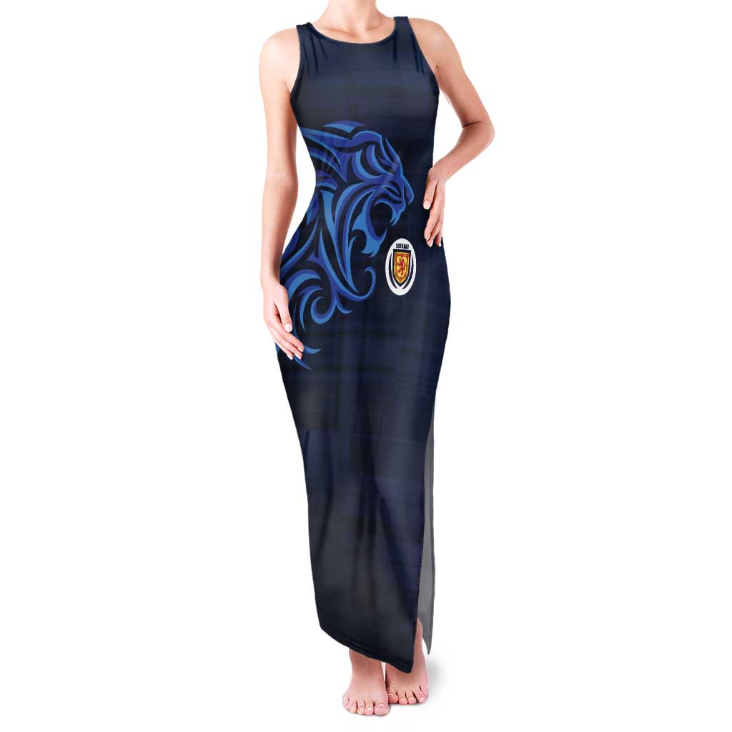 Custom Scotland Football 2024 Go Champion Tank Maxi Dress - Wonder Print Shop