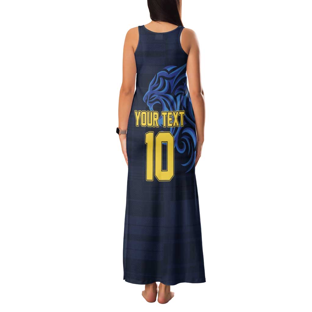 Custom Scotland Football 2024 Go Champion Tank Maxi Dress - Wonder Print Shop