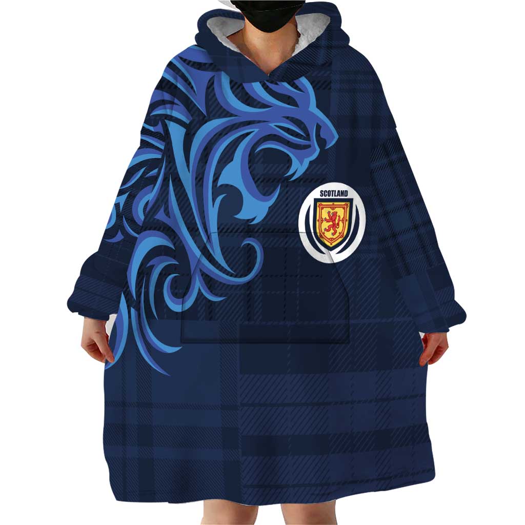 Custom Scotland Football 2024 Go Champion Wearable Blanket Hoodie - Wonder Print Shop