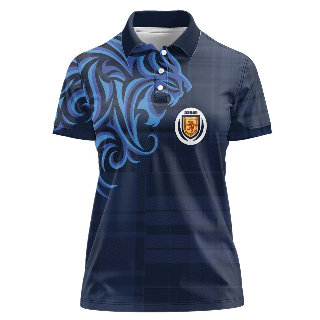 Custom Scotland Football 2024 Go Champion Women Polo Shirt - Wonder Print Shop