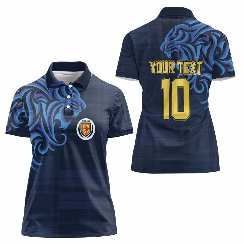 Custom Scotland Football 2024 Go Champion Women Polo Shirt - Wonder Print Shop