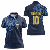 Custom Scotland Football 2024 Go Champion Women Polo Shirt - Wonder Print Shop