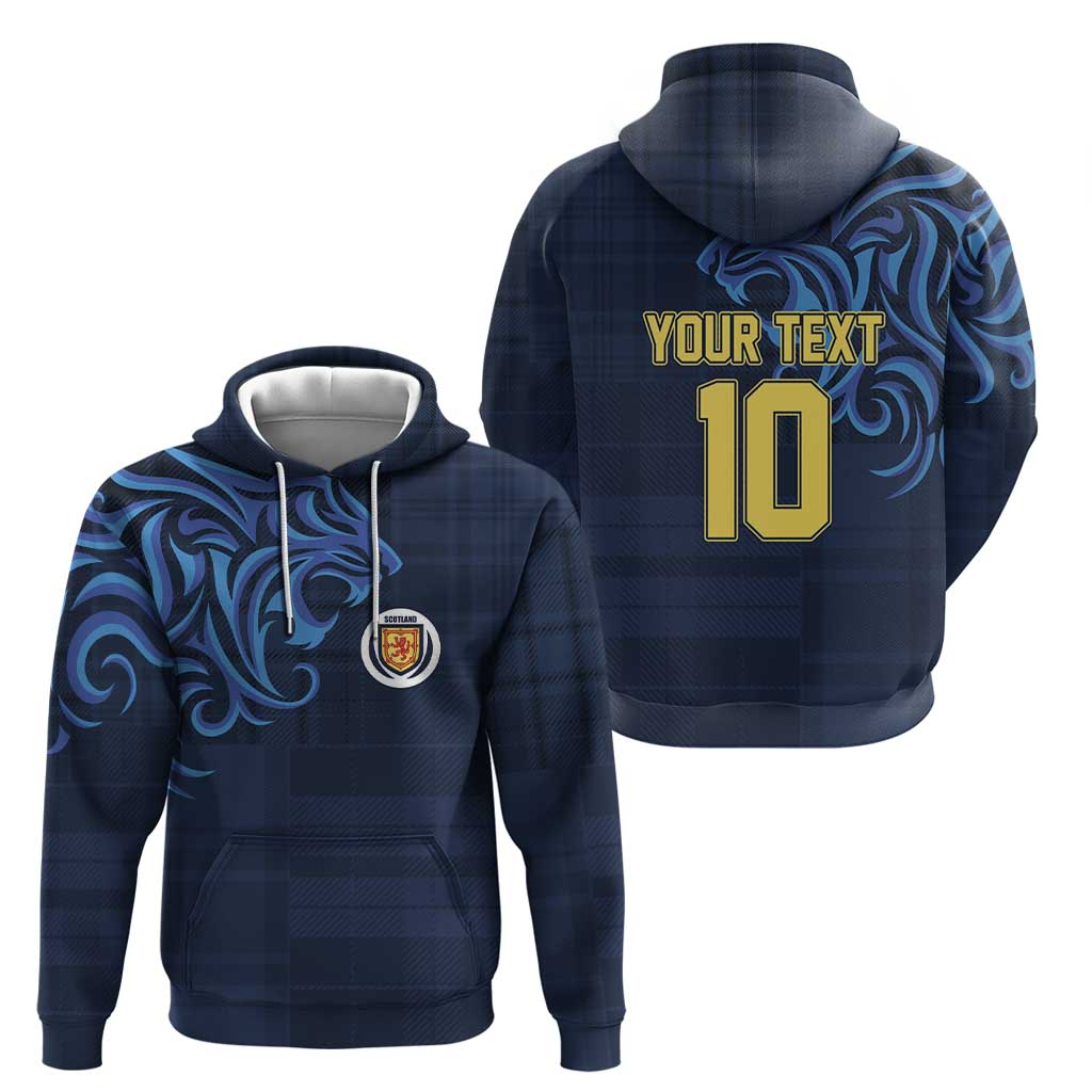 Custom Scotland Football 2024 Go Champion Zip Hoodie - Wonder Print Shop