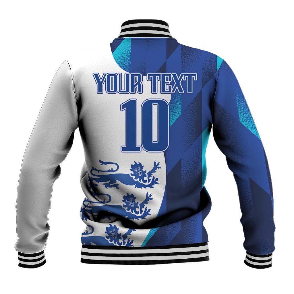Custom England Football 2024 Go Champion Baseball Jacket - Wonder Print Shop