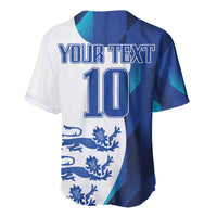 Custom England Football 2024 Go Champion Baseball Jersey - Wonder Print Shop