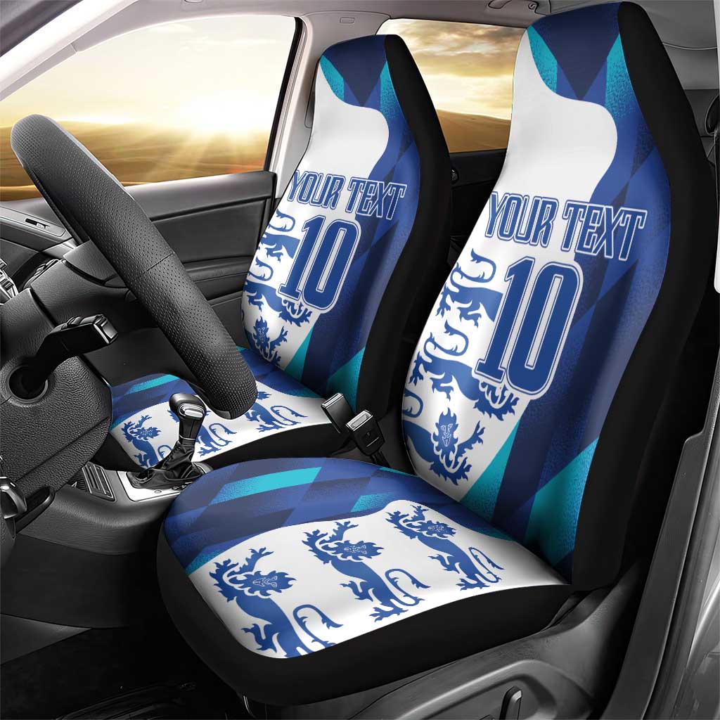 Custom England Football 2024 Go Champion Car Seat Cover - Wonder Print Shop