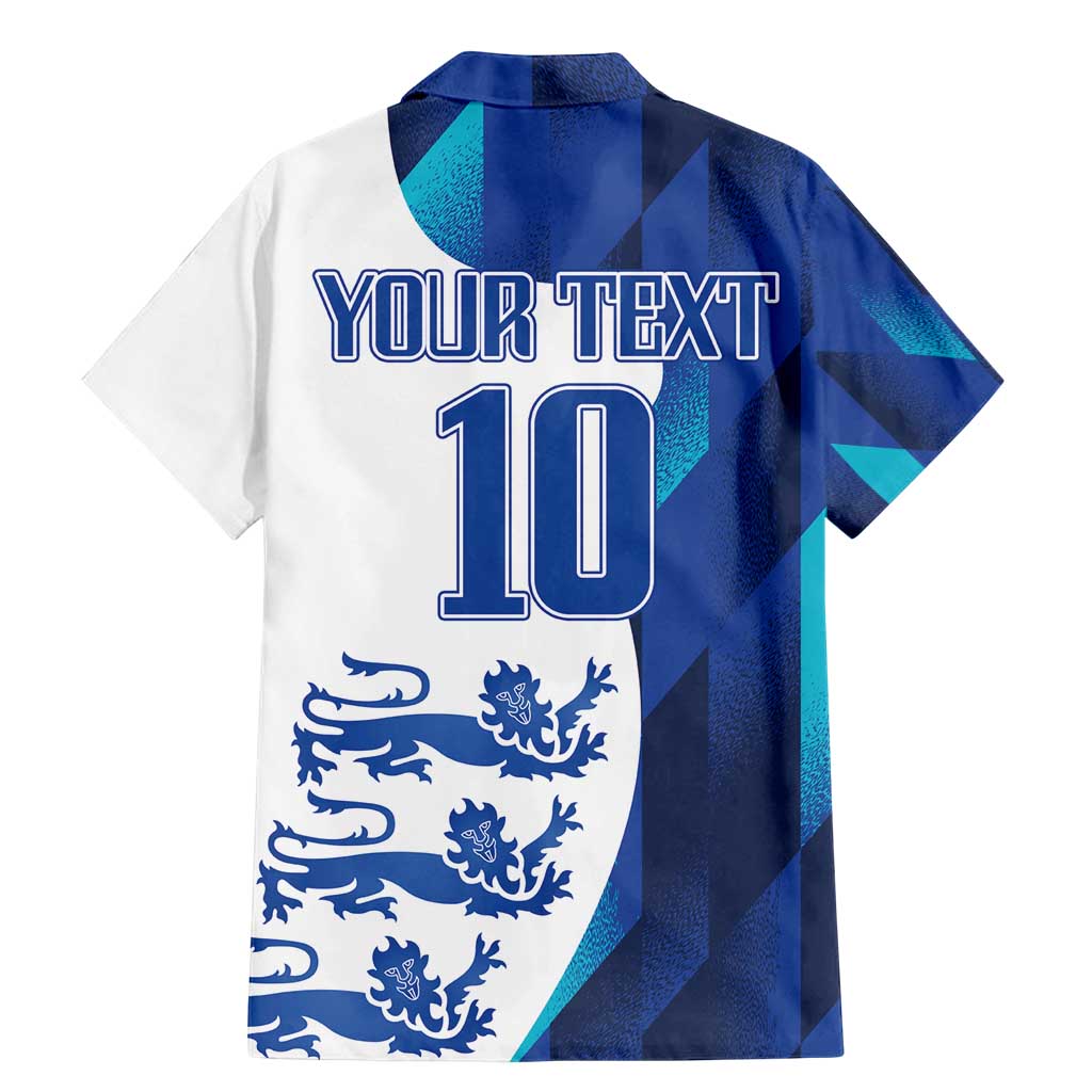 Custom England Football 2024 Go Champion Family Matching Mermaid Dress and Hawaiian Shirt - Wonder Print Shop