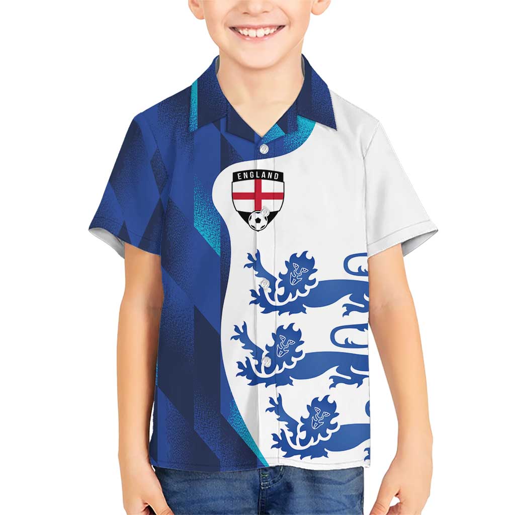 Custom England Football 2024 Go Champion Family Matching Short Sleeve Bodycon Dress and Hawaiian Shirt - Wonder Print Shop