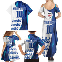 Custom England Football 2024 Go Champion Family Matching Summer Maxi Dress and Hawaiian Shirt - Wonder Print Shop