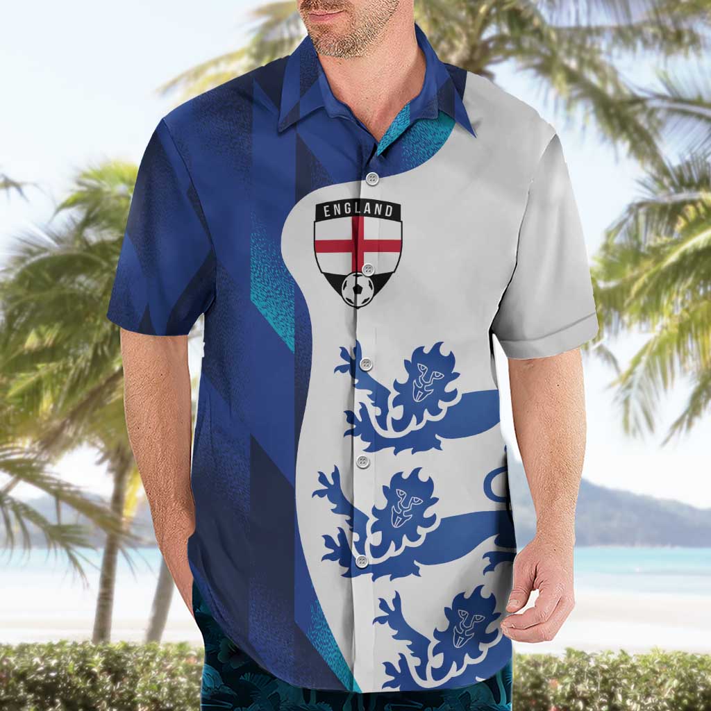 Custom England Football 2024 Go Champion Hawaiian Shirt - Wonder Print Shop