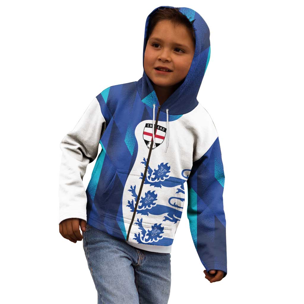 Custom England Football 2024 Go Champion Kid Hoodie - Wonder Print Shop