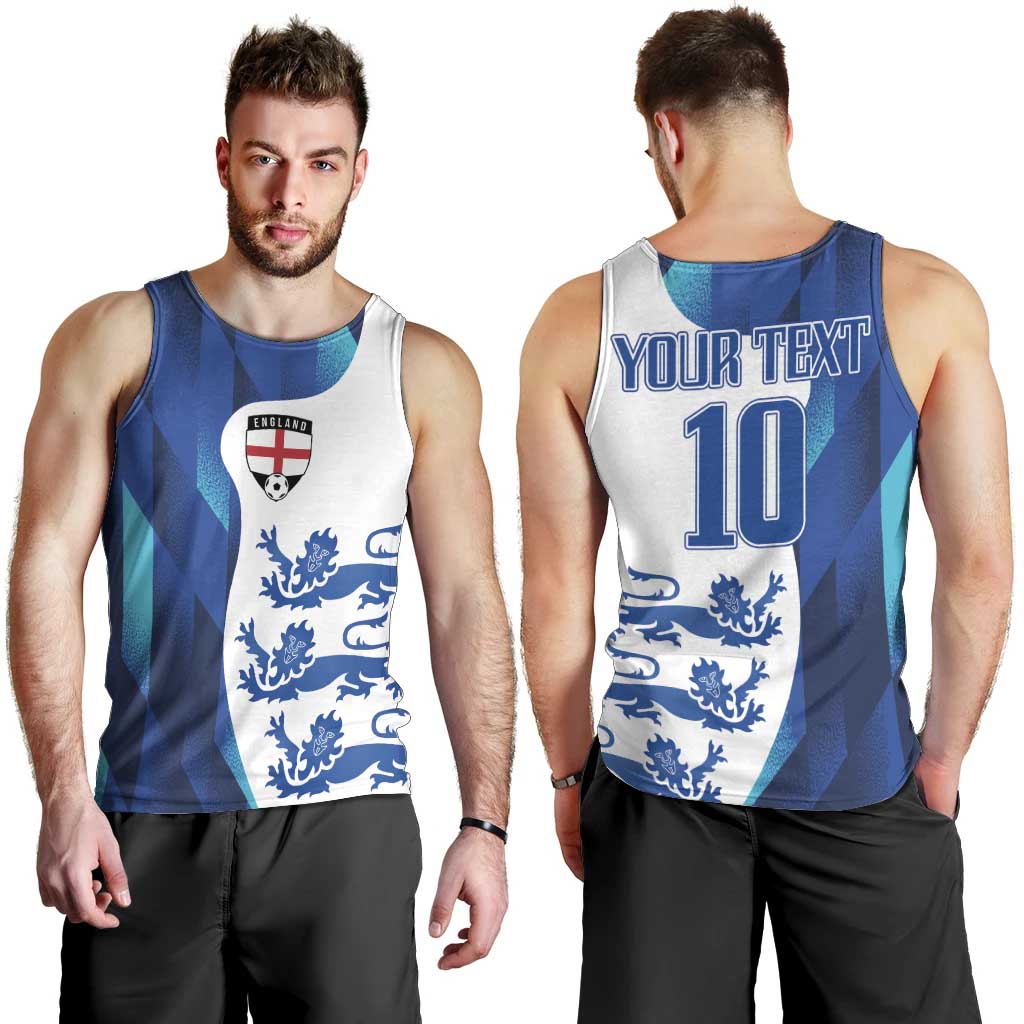 Custom England Football 2024 Go Champion Men Tank Top - Wonder Print Shop