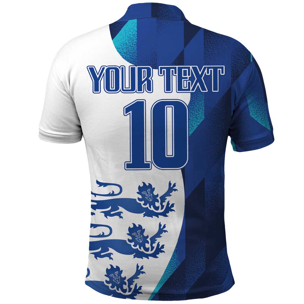 Custom England Football 2024 Go Champion Polo Shirt - Wonder Print Shop