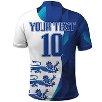 Custom England Football 2024 Go Champion Polo Shirt - Wonder Print Shop