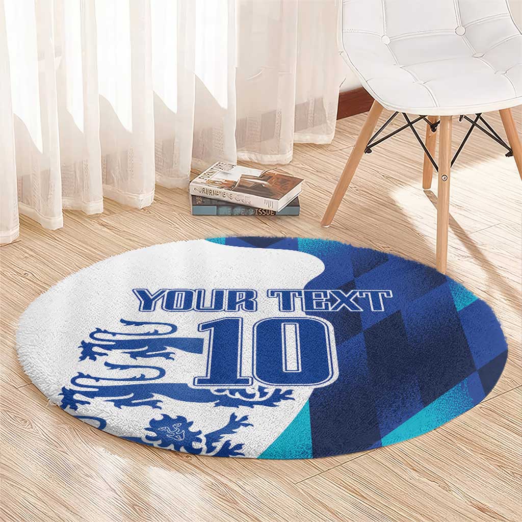 Custom England Football 2024 Go Champion Round Carpet