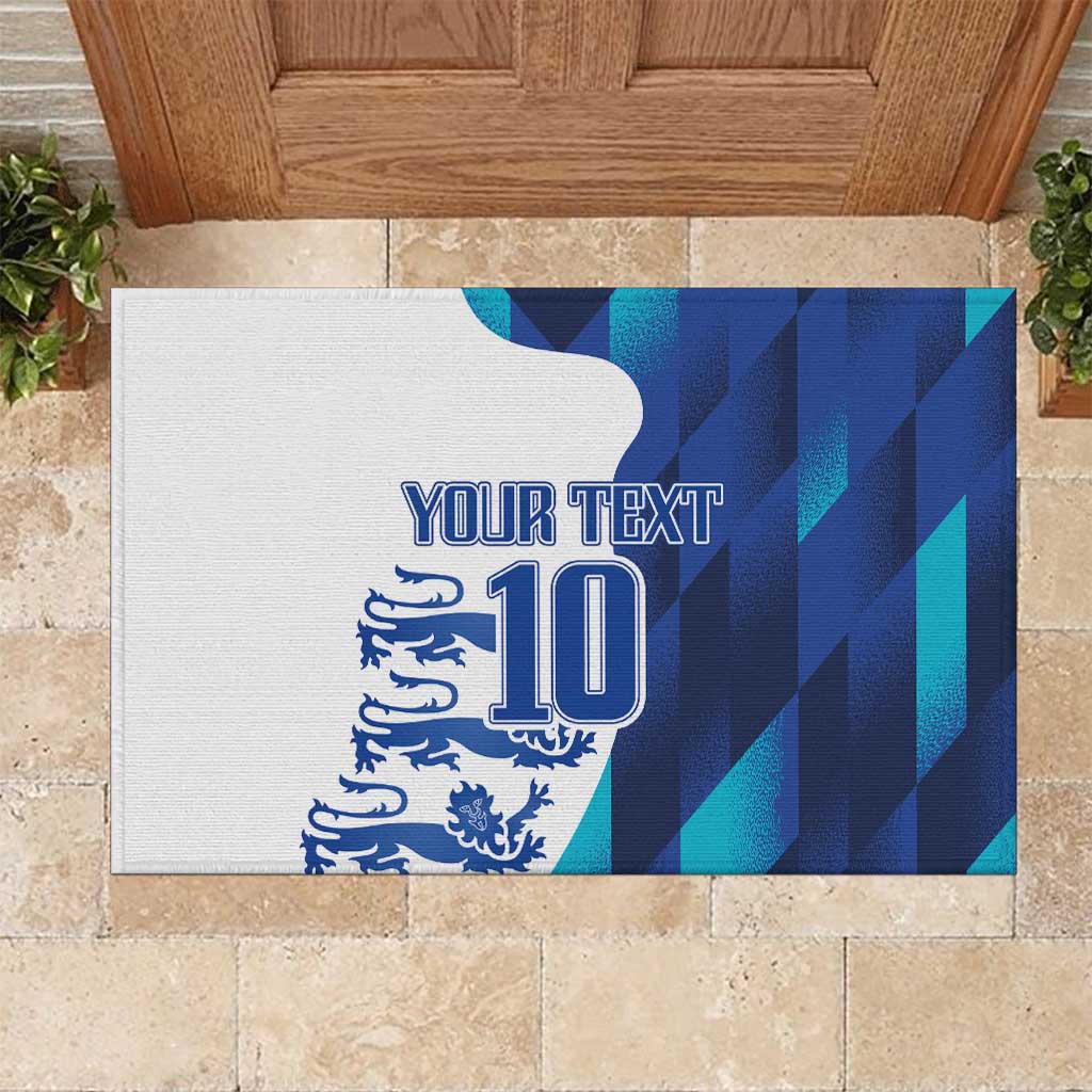 Custom England Football 2024 Go Champion Rubber Doormat - Wonder Print Shop