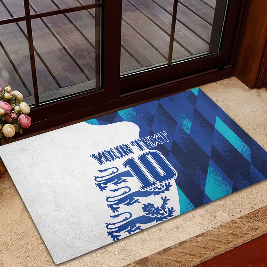 Custom England Football 2024 Go Champion Rubber Doormat - Wonder Print Shop