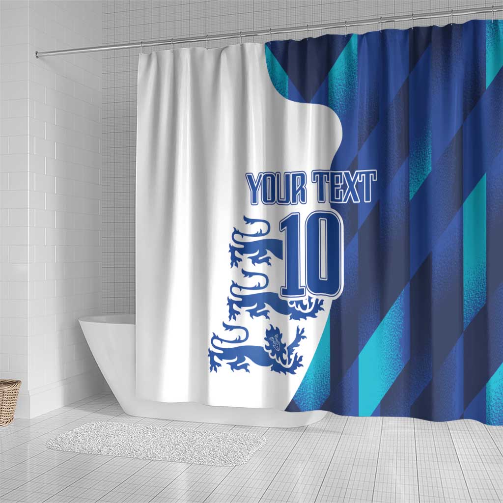 Custom England Football 2024 Go Champion Shower Curtain
