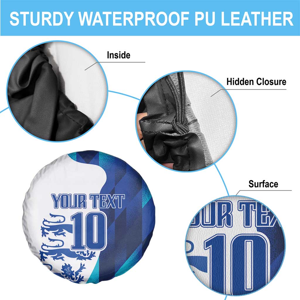 Custom England Football 2024 Go Champion Spare Tire Cover - Wonder Print Shop