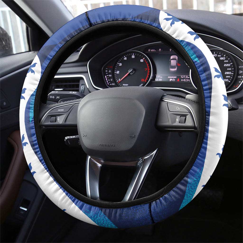 Custom England Football 2024 Go Champion Steering Wheel Cover - Wonder Print Shop
