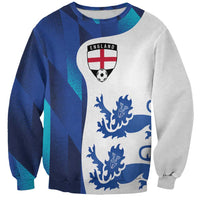 Custom England Football 2024 Go Champion Sweatshirt - Wonder Print Shop