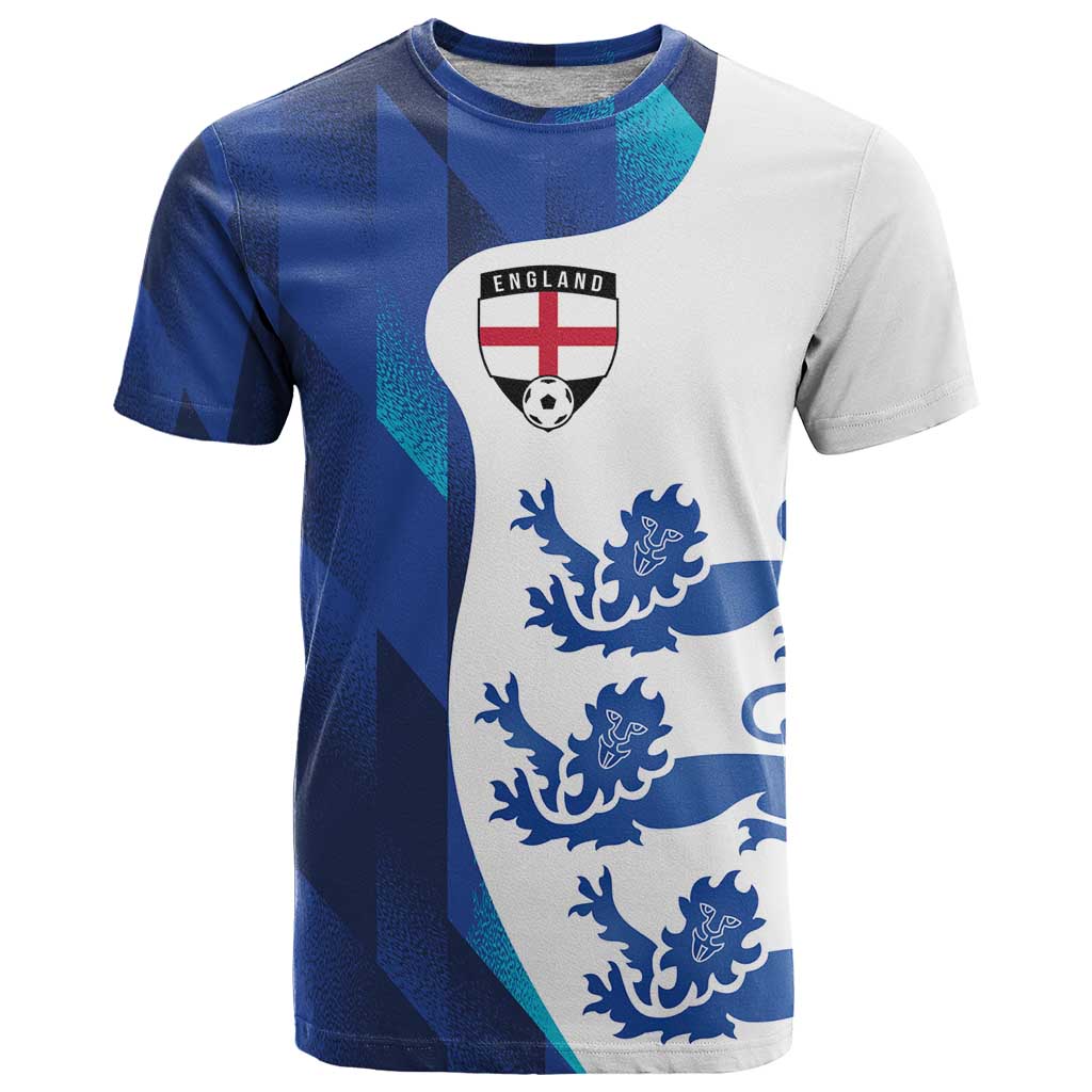 Custom England Football 2024 Go Champion T Shirt - Wonder Print Shop