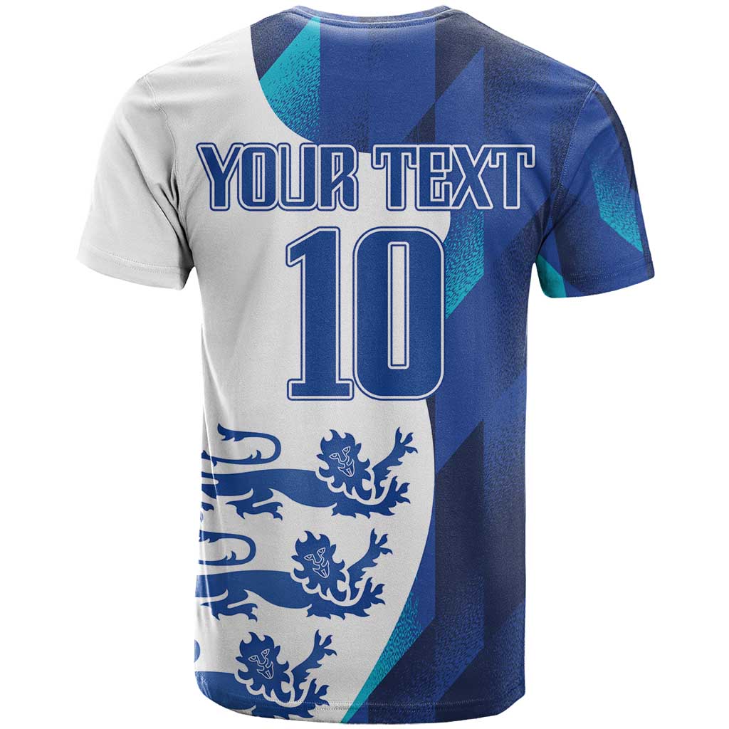 Custom England Football 2024 Go Champion T Shirt - Wonder Print Shop