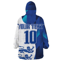 Custom England Football 2024 Go Champion Wearable Blanket Hoodie - Wonder Print Shop