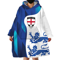 Custom England Football 2024 Go Champion Wearable Blanket Hoodie - Wonder Print Shop